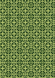 绿色几何图案无缝背景