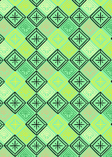 绿色几何图案无缝背景