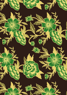 复古花卉植物图案背景