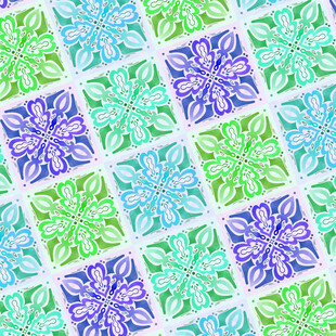 多彩几何花纹图案