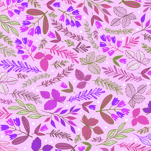 梦幻花卉图案背景