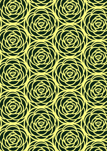 黄绿螺旋花纹图案背景