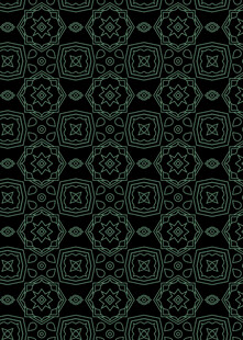 黑色几何花纹无缝图案