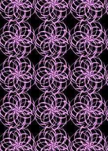 紫色花卉图案无缝背景