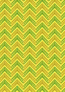 黄绿锯齿纹几何图案背景