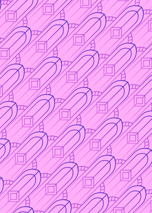 紫色爱心图案无缝背景