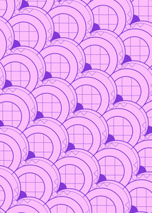 紫色鱼鳞状几何图案背景