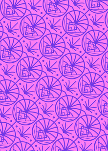 紫色几何图案无缝背景