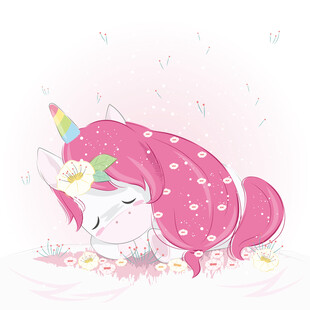 梦幻独角兽甜美入眠