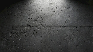 黑暗中墙面的聚光效果