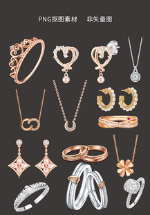 精美时尚珠宝首饰集合