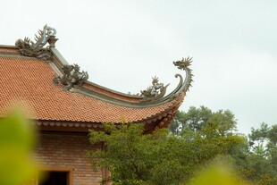 中式古建筑飞檐一角