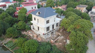 独栋别墅被绿植环绕