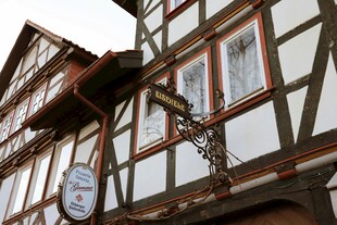 德国传统木筋墙建筑一角