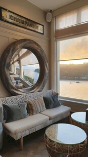 海滨风客厅沙发休闲角落