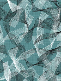 蓝绿色抽象线条纹理图案
