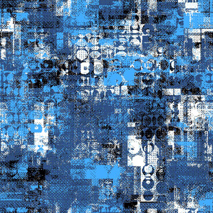 蓝调抽象几何纹理图案