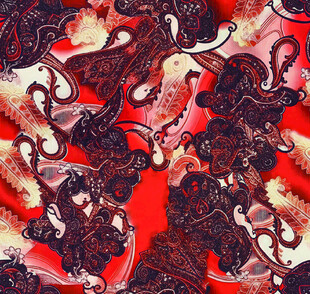抽象红色花纹图案