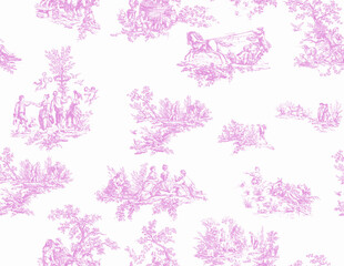粉色花卉图案背景纹理