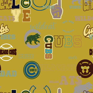 多彩卡通图案背景纹理