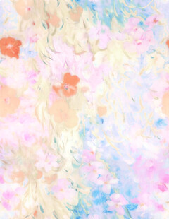 梦幻水彩花卉背景图