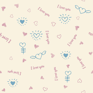 浪漫爱心图案背景