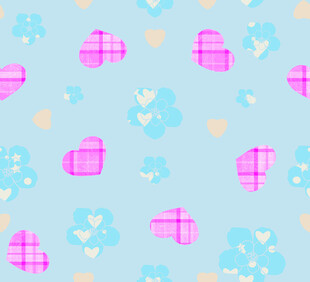 可爱多彩几何图案背景