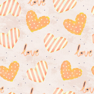 爱心条纹浪漫图案背景