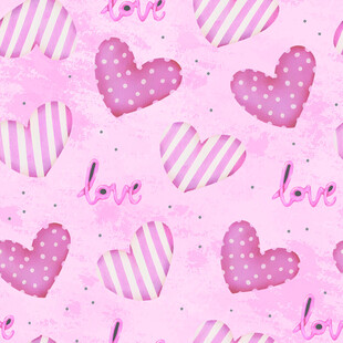 粉色爱心浪漫图案背景
