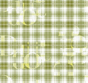 绿白格子底纹数字图案