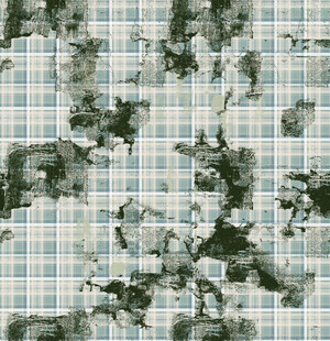 格纹背景的抽象水墨图案