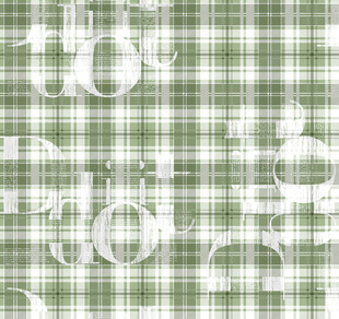 绿白格子背景的字母图案