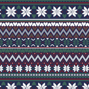 北欧风几何雪花图案纹理