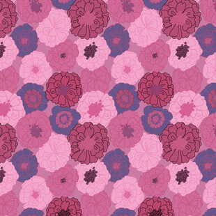 粉色花卉图案布料纹理