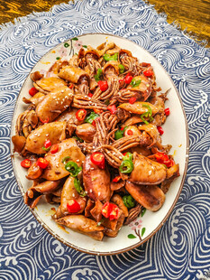 香辣美味炒鱿鱼