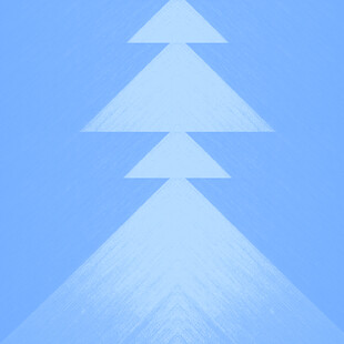 蓝色渐变三角几何图形背景