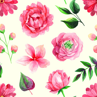 水彩花小碎花手绘花大花大牌