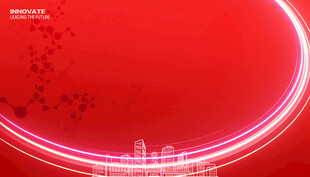 红色渐变展板背景