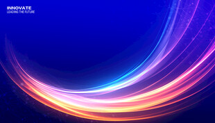 科技流光展板背景图