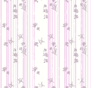 粉白条纹花卉图案背景