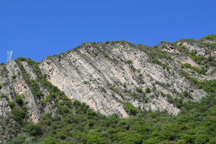 巍峨青山 绿意点缀