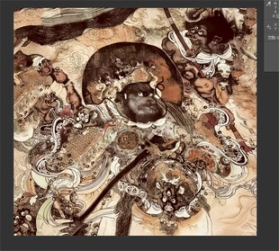 古老壁画展现神秘场景