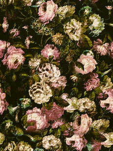 复古风花卉大牌花