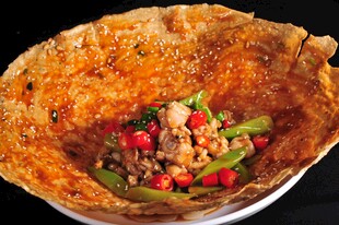 锅贴牛蛙  诱人可口