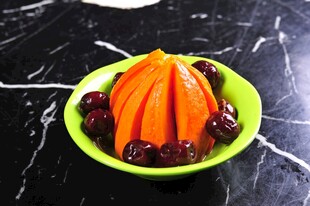 红枣蒸南瓜摆盘精致