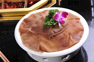 鲜嫩毛肚火锅美味食材