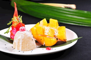 精致芒果搭配特色甜点
