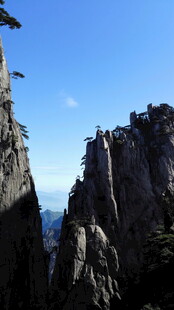 壮丽黄山奇峰景色