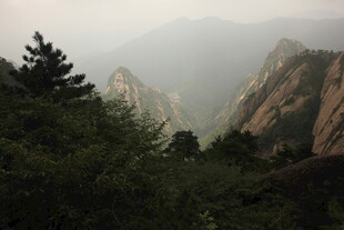 云雾缭绕的壮美山峦