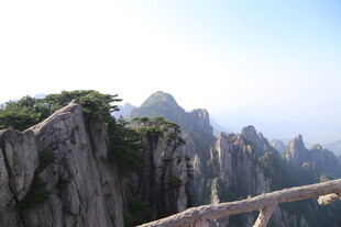 壮丽黄山奇峰景观